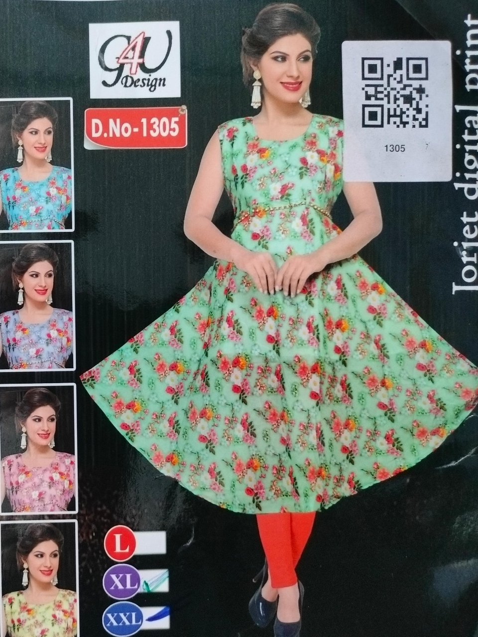 Long Kurti with flower