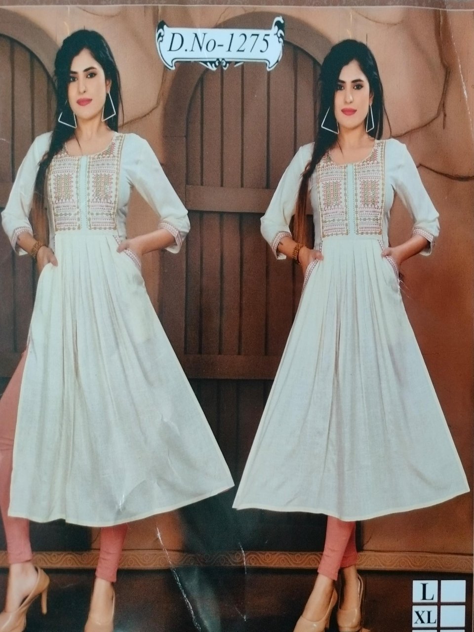 Long Kurti White