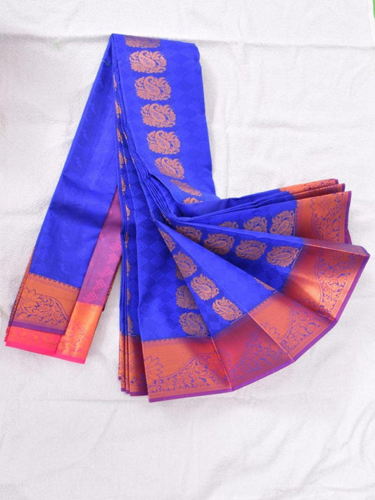 Semi silk with contrast border