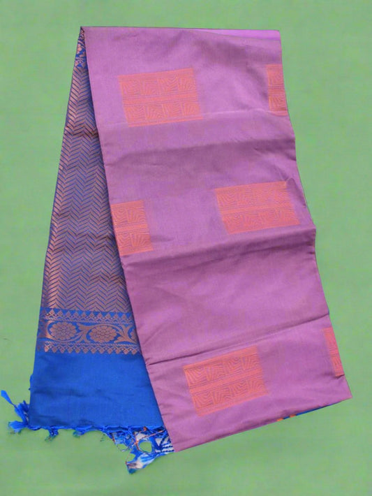 Soft silk with contrast border