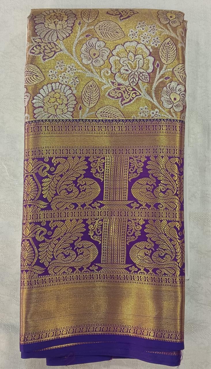 Full Zari Design Silk Saree