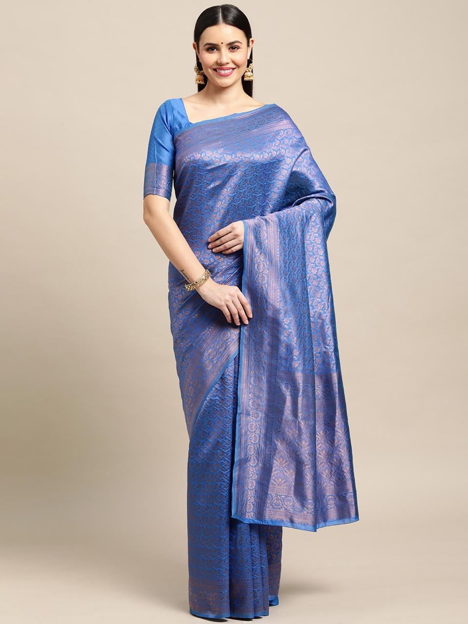 Jequard saree self boader